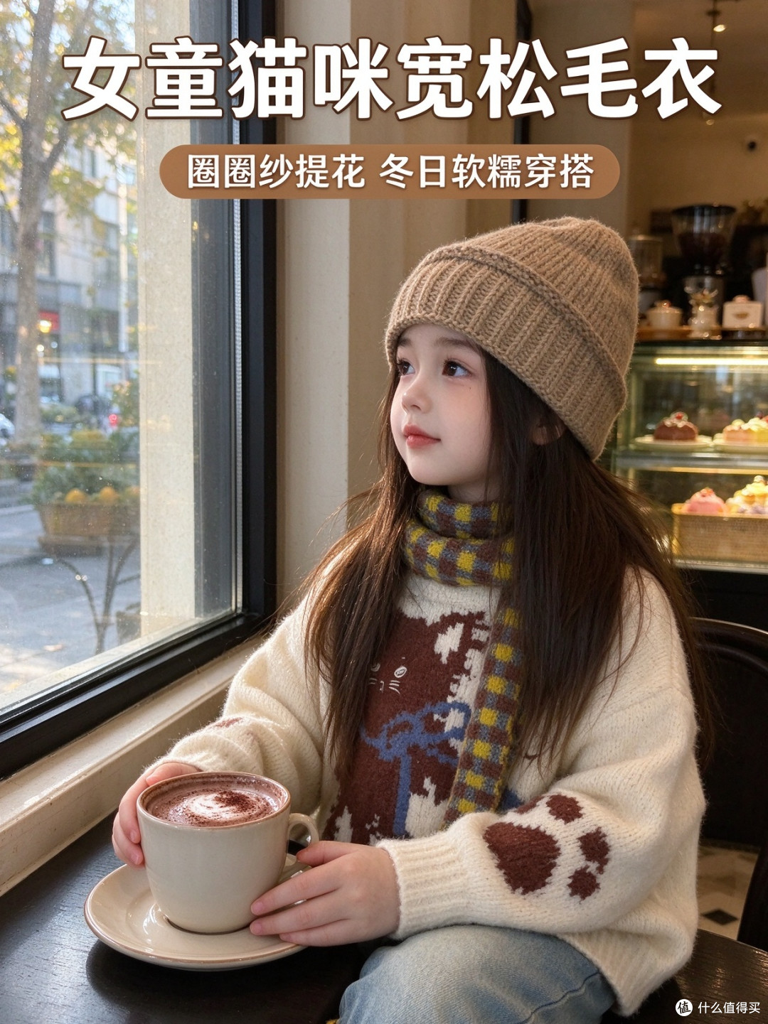 圈圈纱的软糯手感,摸过就知道和普通毛衣不一样