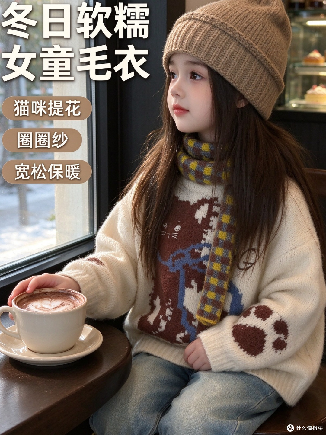圈圈纱的软糯手感,摸过就知道和普通毛衣不一样