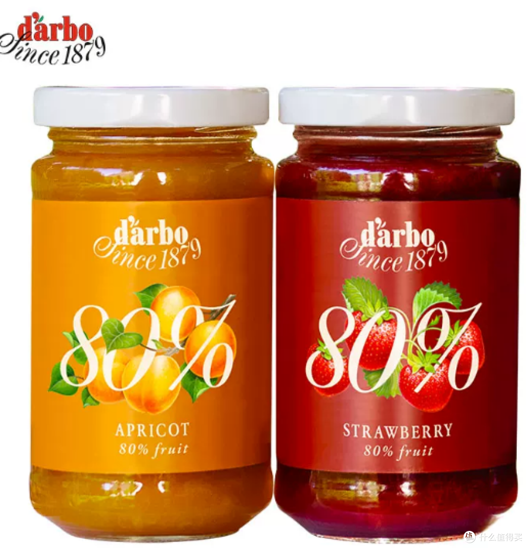 进口darbo德宝果酱蓝莓草莓杏80%果肉儿童宝宝早餐面包烘焙0脂肪