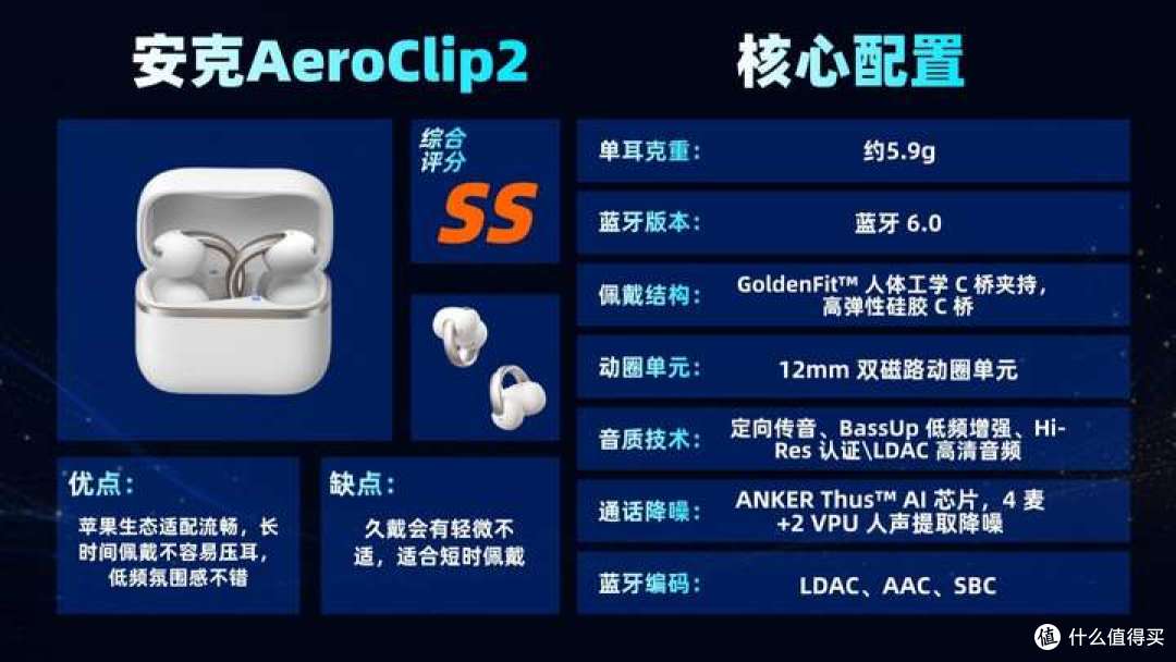 安克AeroClip2耳夹式耳机怎么样？三款开放式耳机对比实测