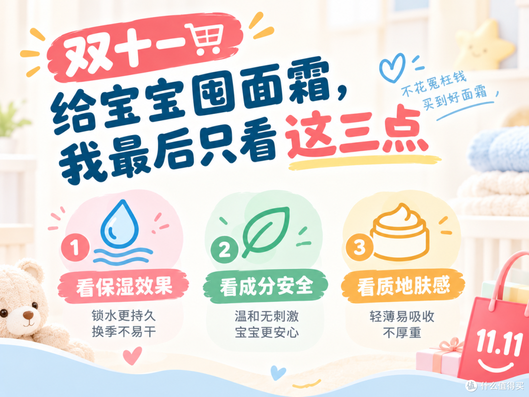 双十一给宝宝囤面霜，我最后只看这三点