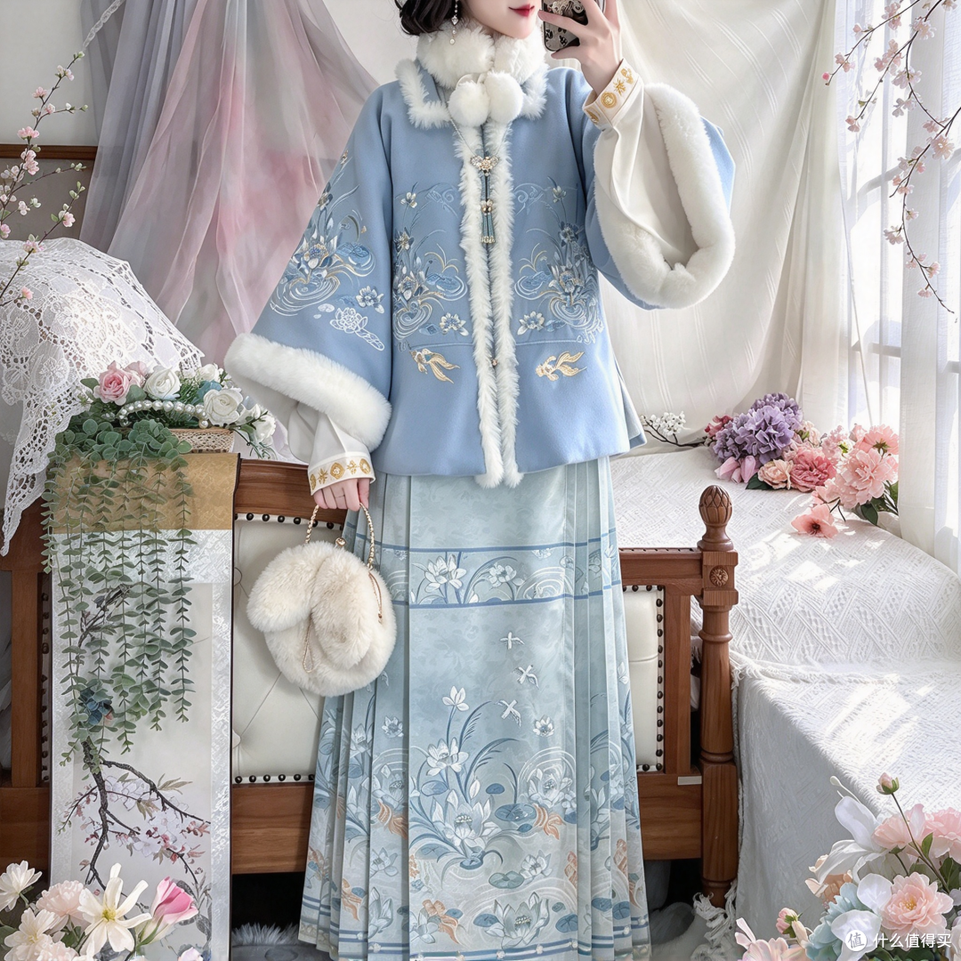 十二深衣 2026 冬季明制加绒汉服，清冷温柔冬款汉服种草