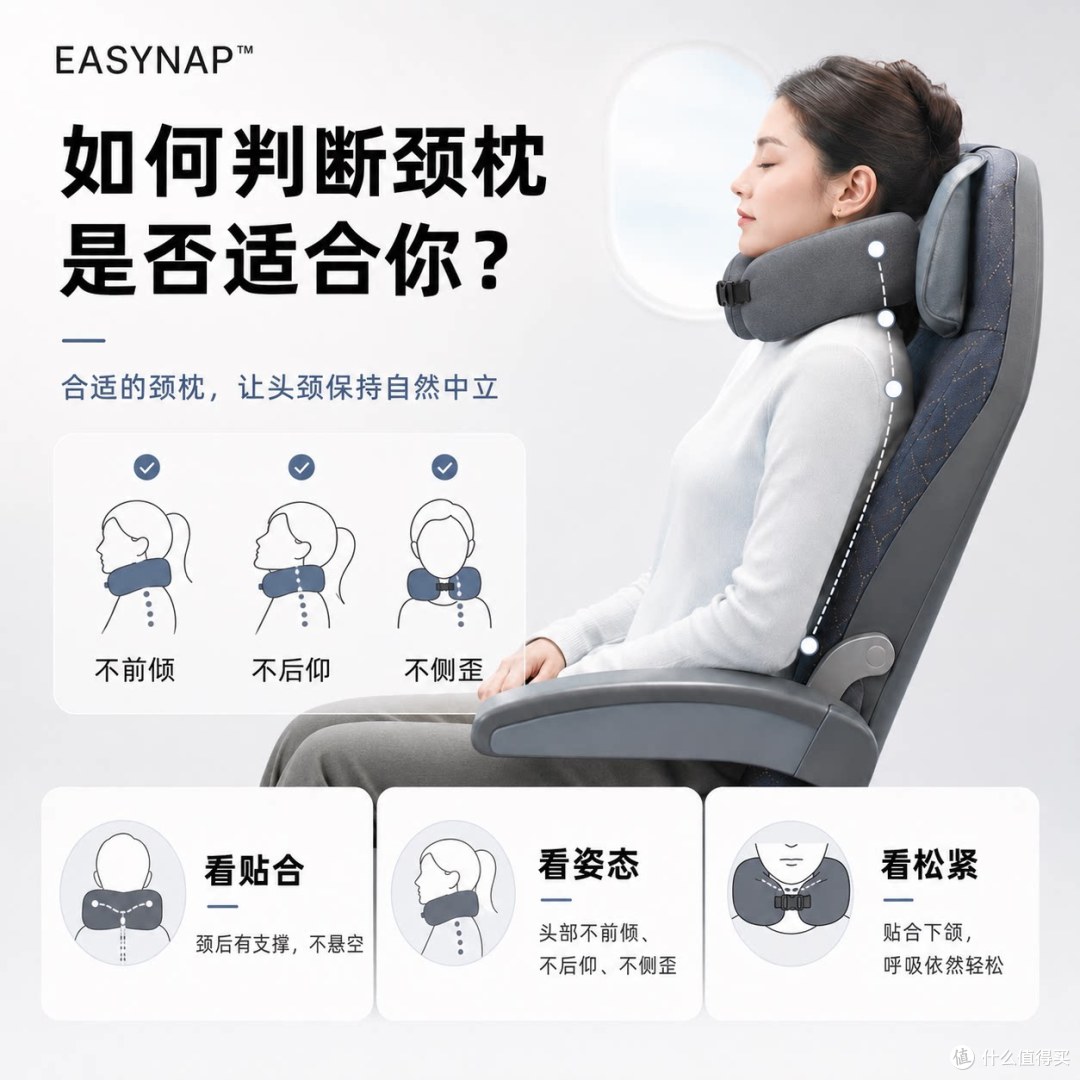 折叠收纳不占地方，长途出行 U 型护颈枕，坐车睡觉护脖子