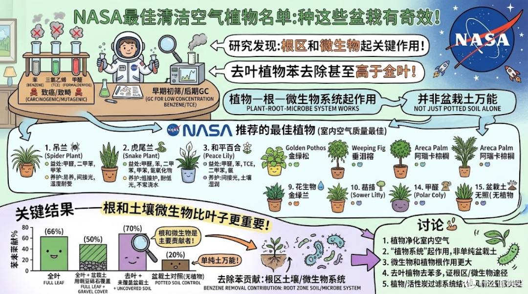 NASA 清洁室内空气的最佳植物名单，种这些盆栽有奇效！