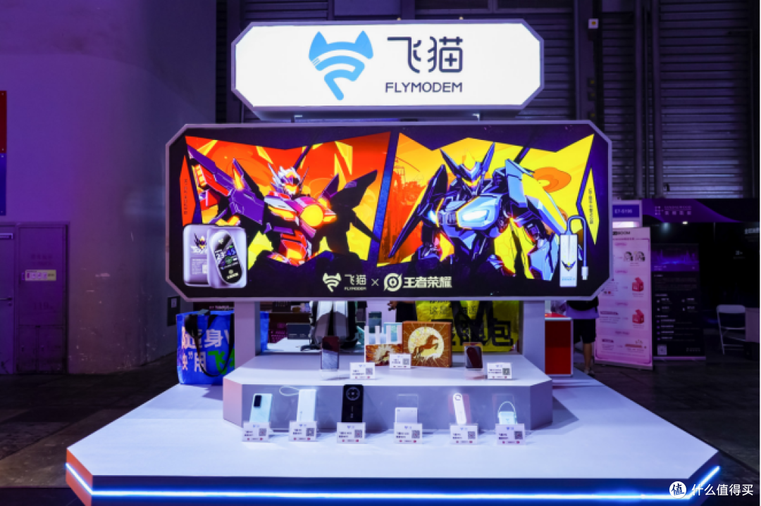 图4 2026 ChinaJoy飞猫展台现场，行业头部品牌实力