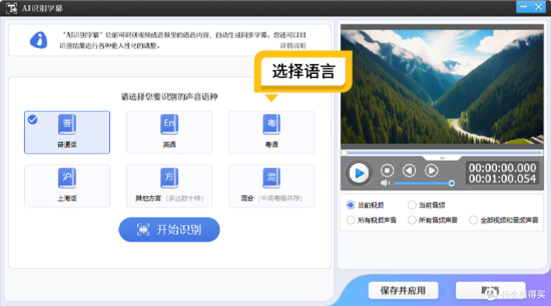 新手自动识别语音生成字幕软件有哪些