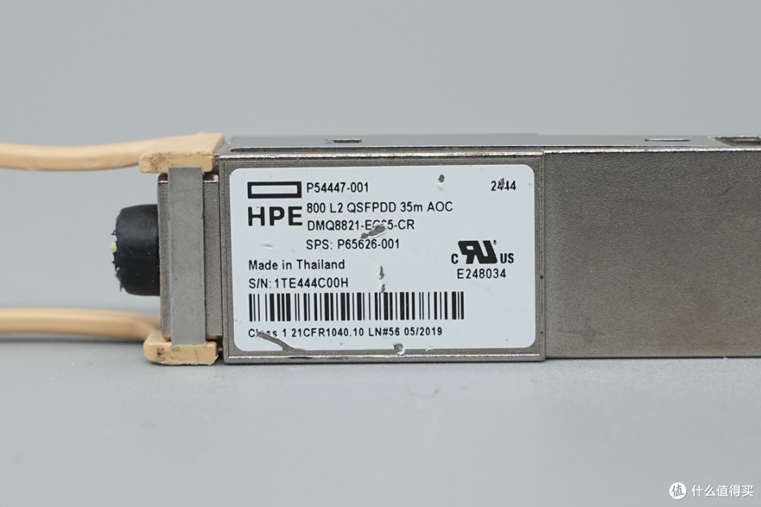 标准QSFP‑DD封装,HPE 800G AOC光模块拆解
