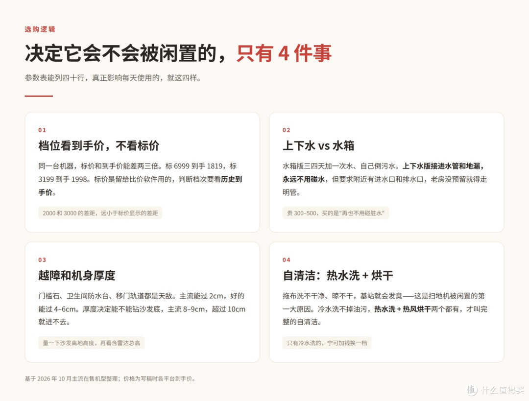决定扫地机体验的四件事