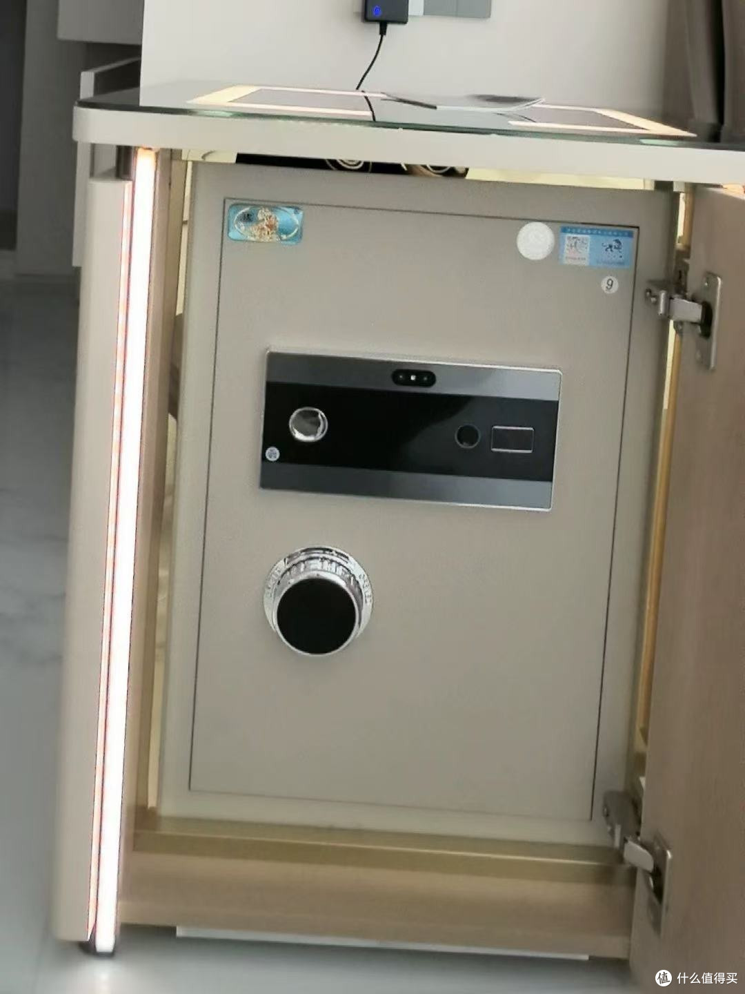 虎牌2026新款小型床头保险柜智能AI款