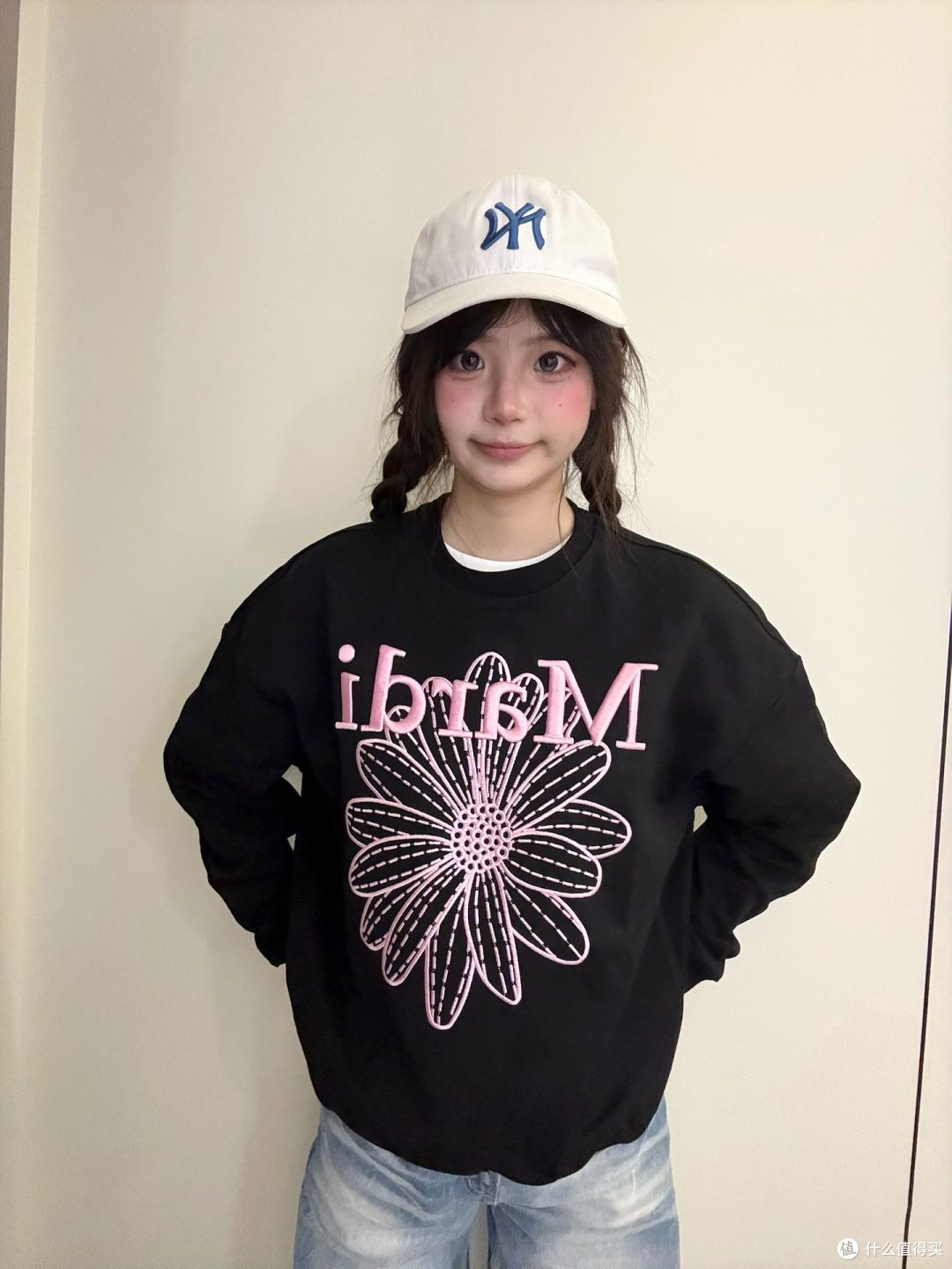 实测小雏菊卫衣:宽松遮肉🌼