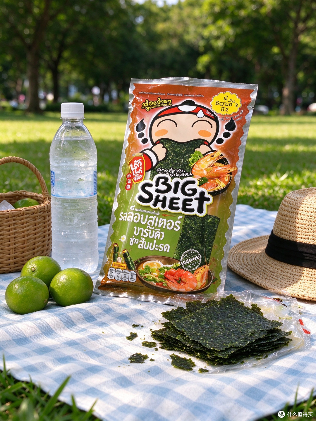 老板仔紫菜香脆大片冬阴功休闲零食款