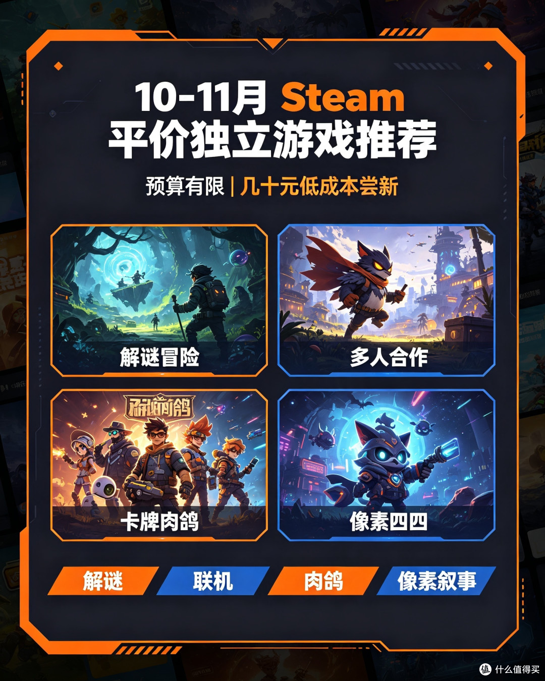 预算有限|10-11月Steam平价独立游戏,几十块闭眼入