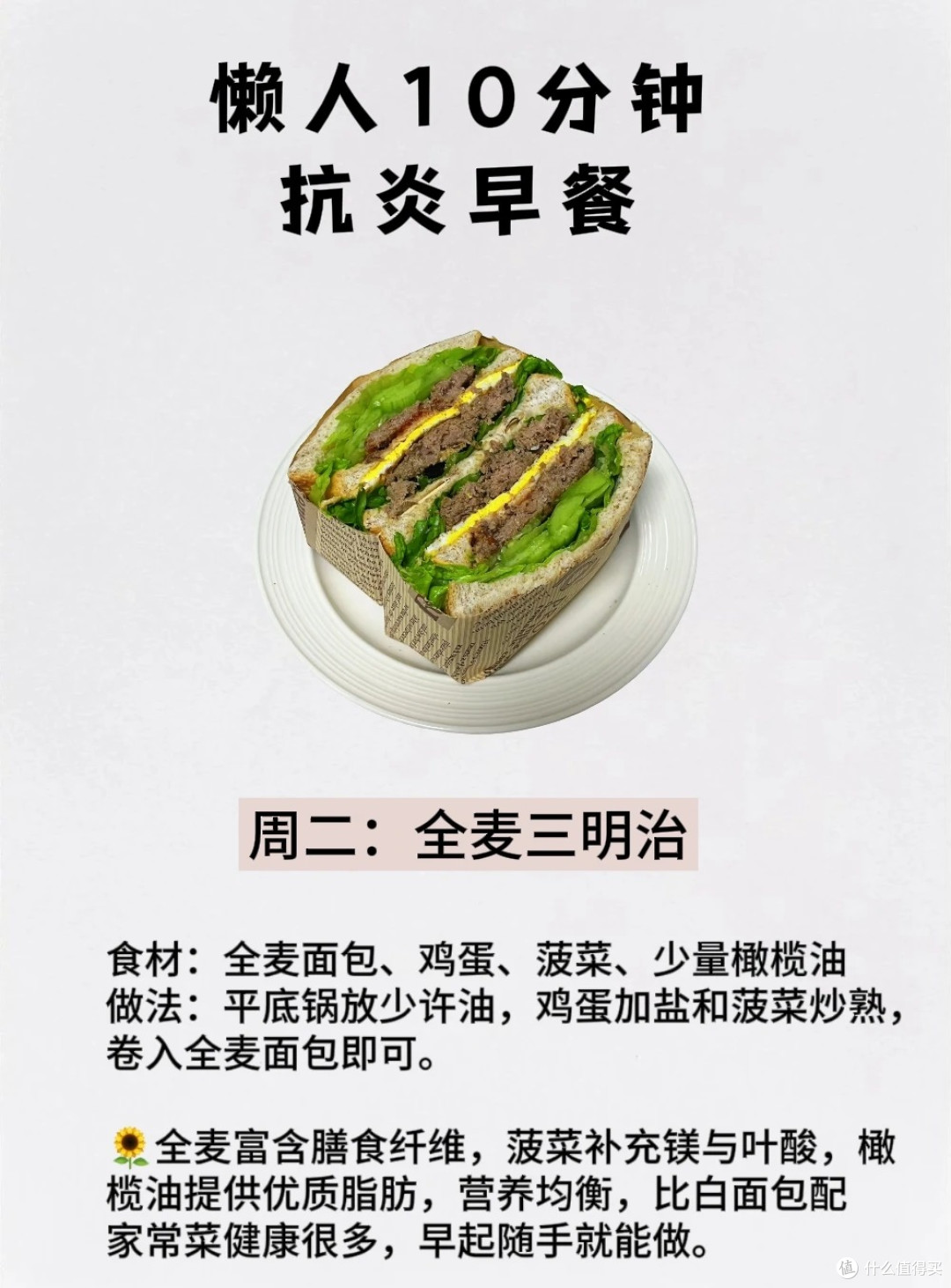 10分钟抗炎早餐，打工人照着做
