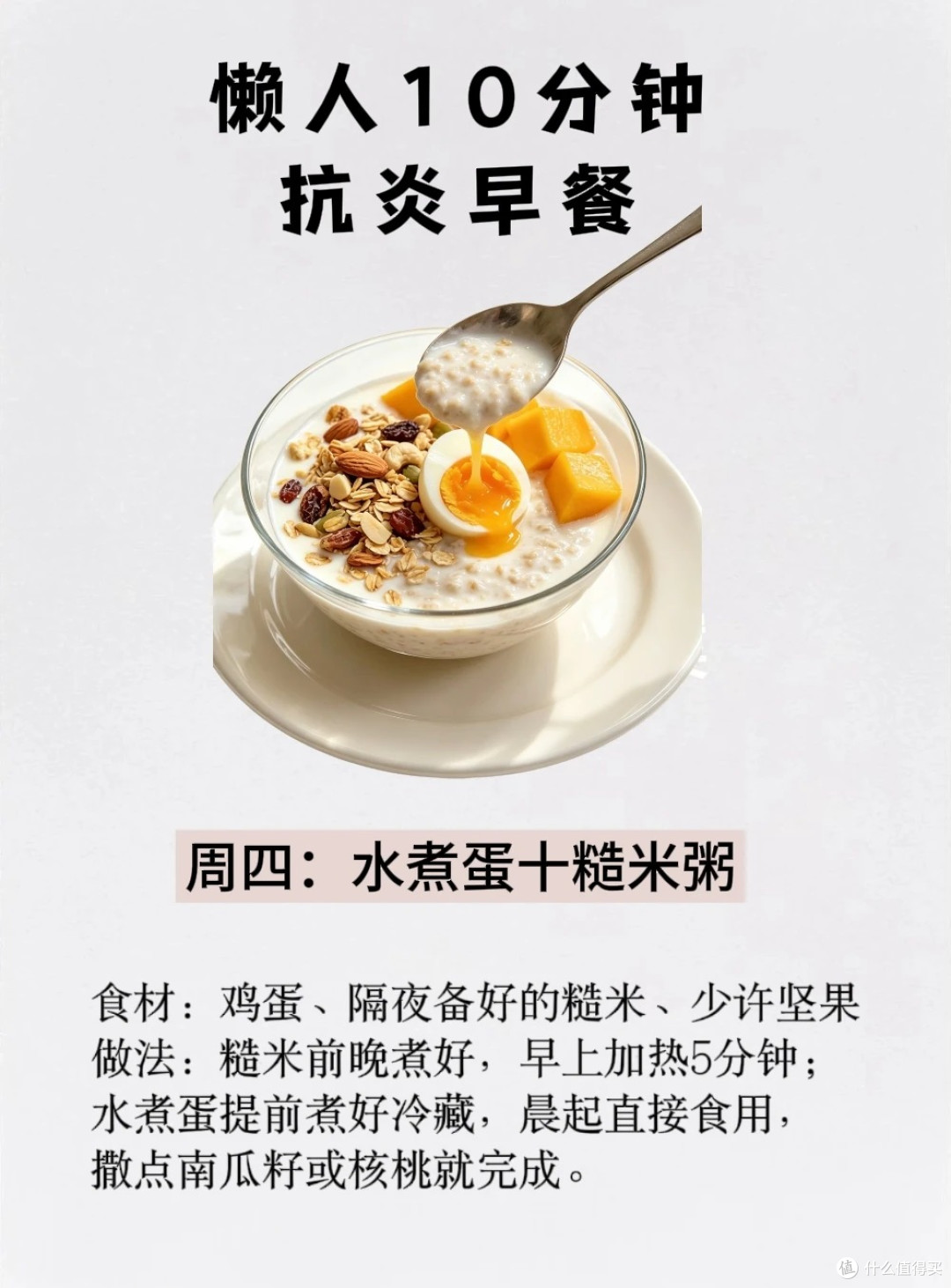 10分钟抗炎早餐，打工人照着做