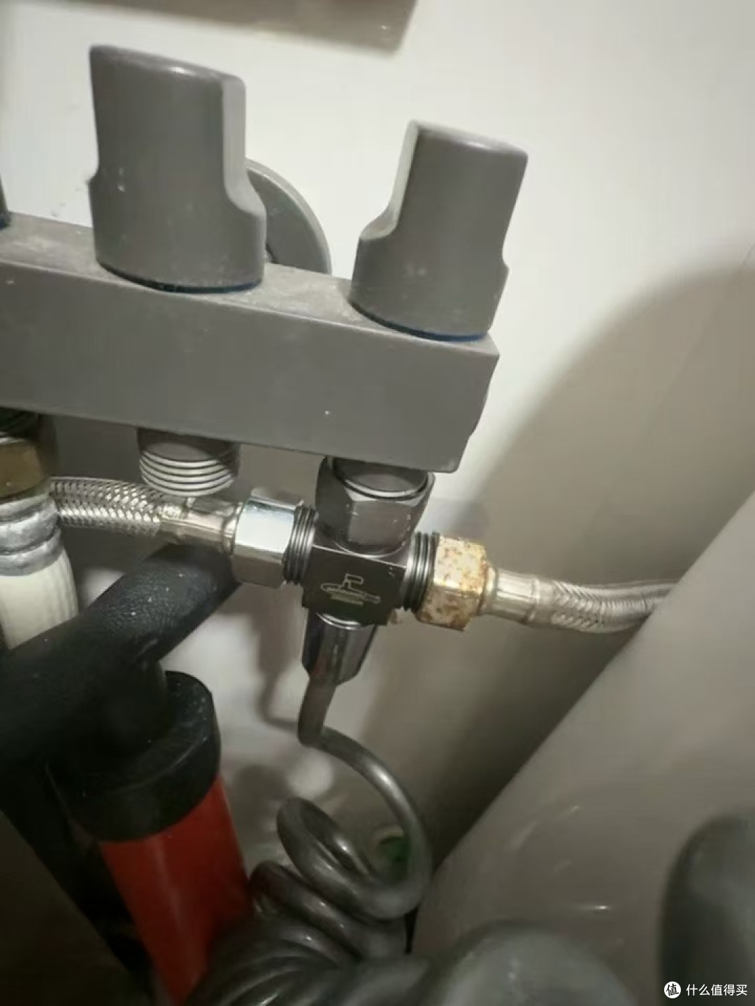 全铜四通角阀一进三出4分活接分水器款