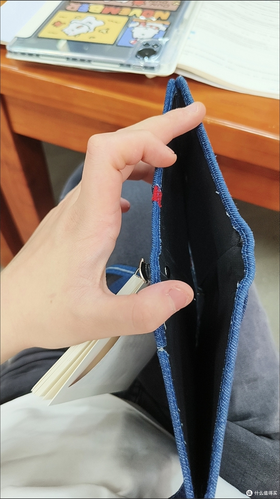 手账本牛仔A7日程活页本布艺