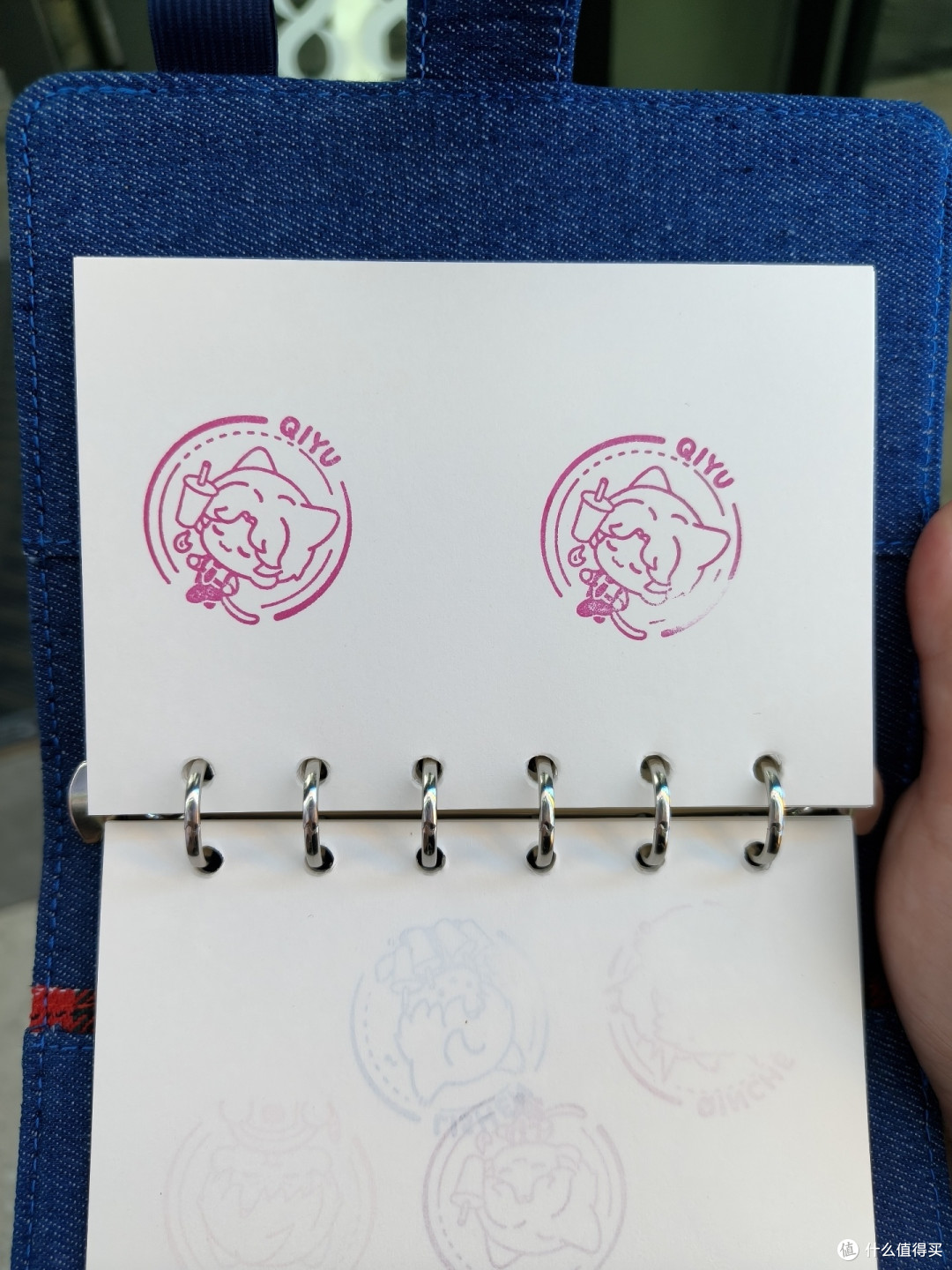 手账本牛仔A7日程活页本布艺