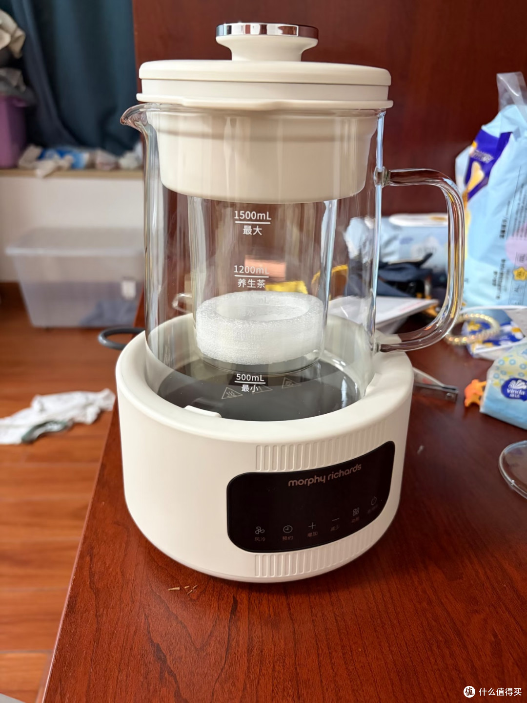 桌面温润好物｜摩飞全玻璃养生壶，泡茶炖品都在行