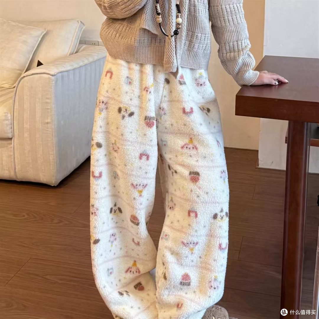 女款小个子加绒休闲遛弯裤