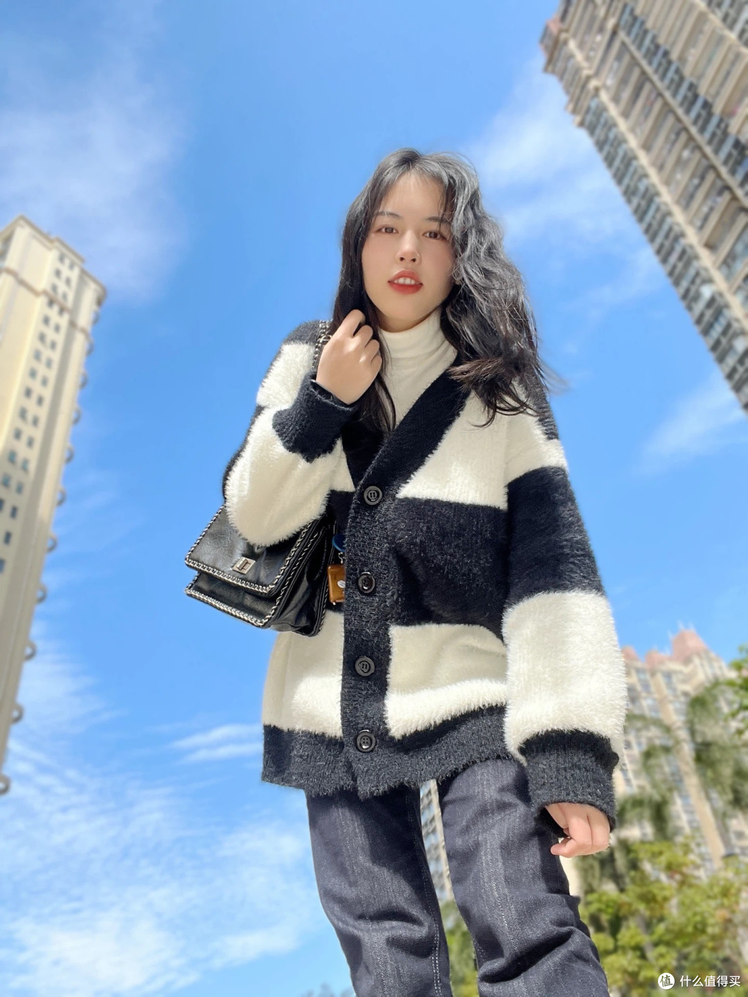 黑白条纹开衫｜通勤抗冻体面不烧心
