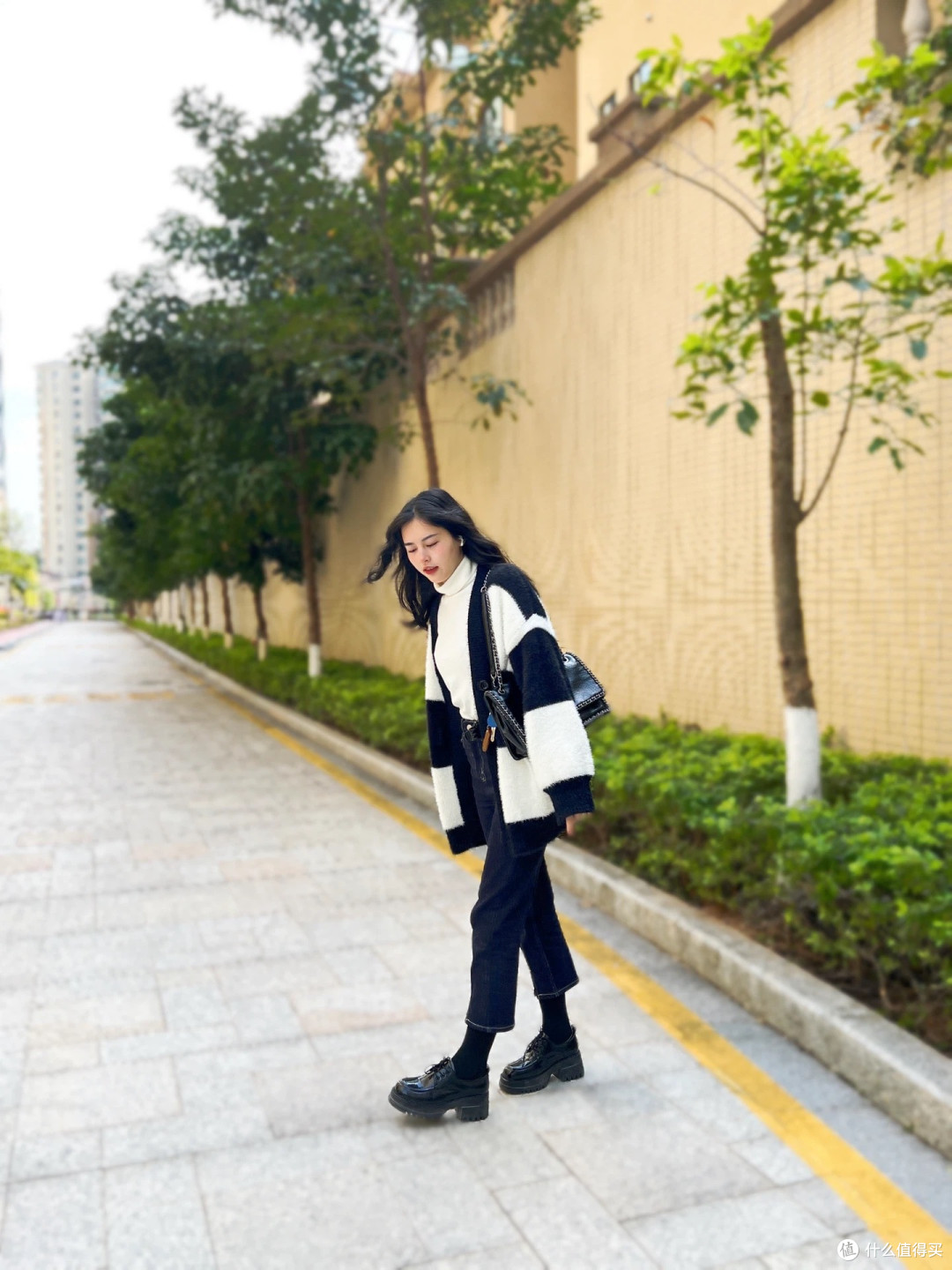 黑白条纹开衫｜通勤抗冻体面不烧心