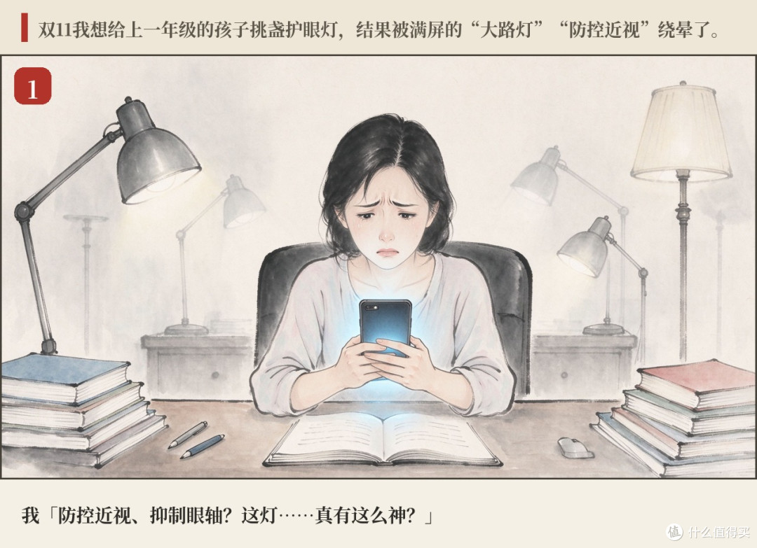 双11护眼灯别乱买：老妈一句话点醒我