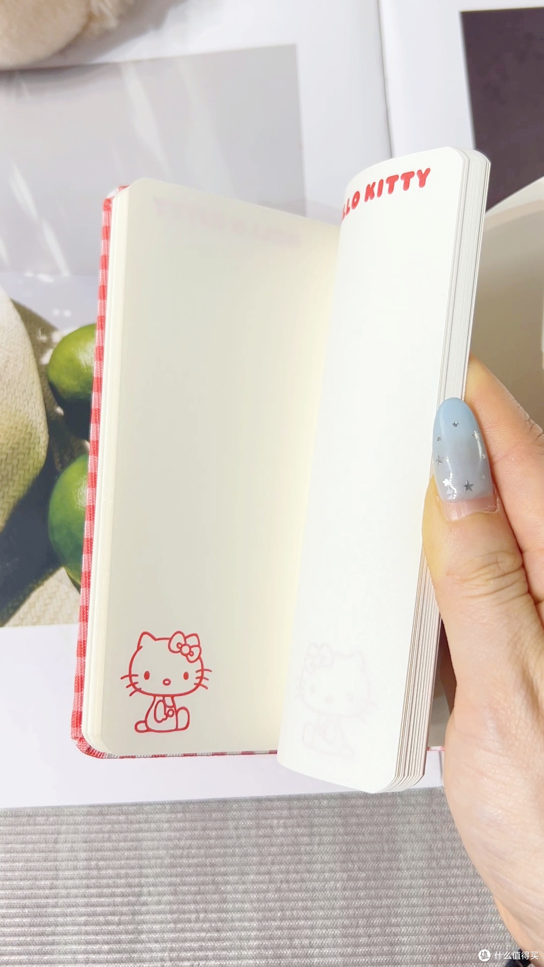 凯蒂猫联名A6布艺手账本空白彩印ins风款