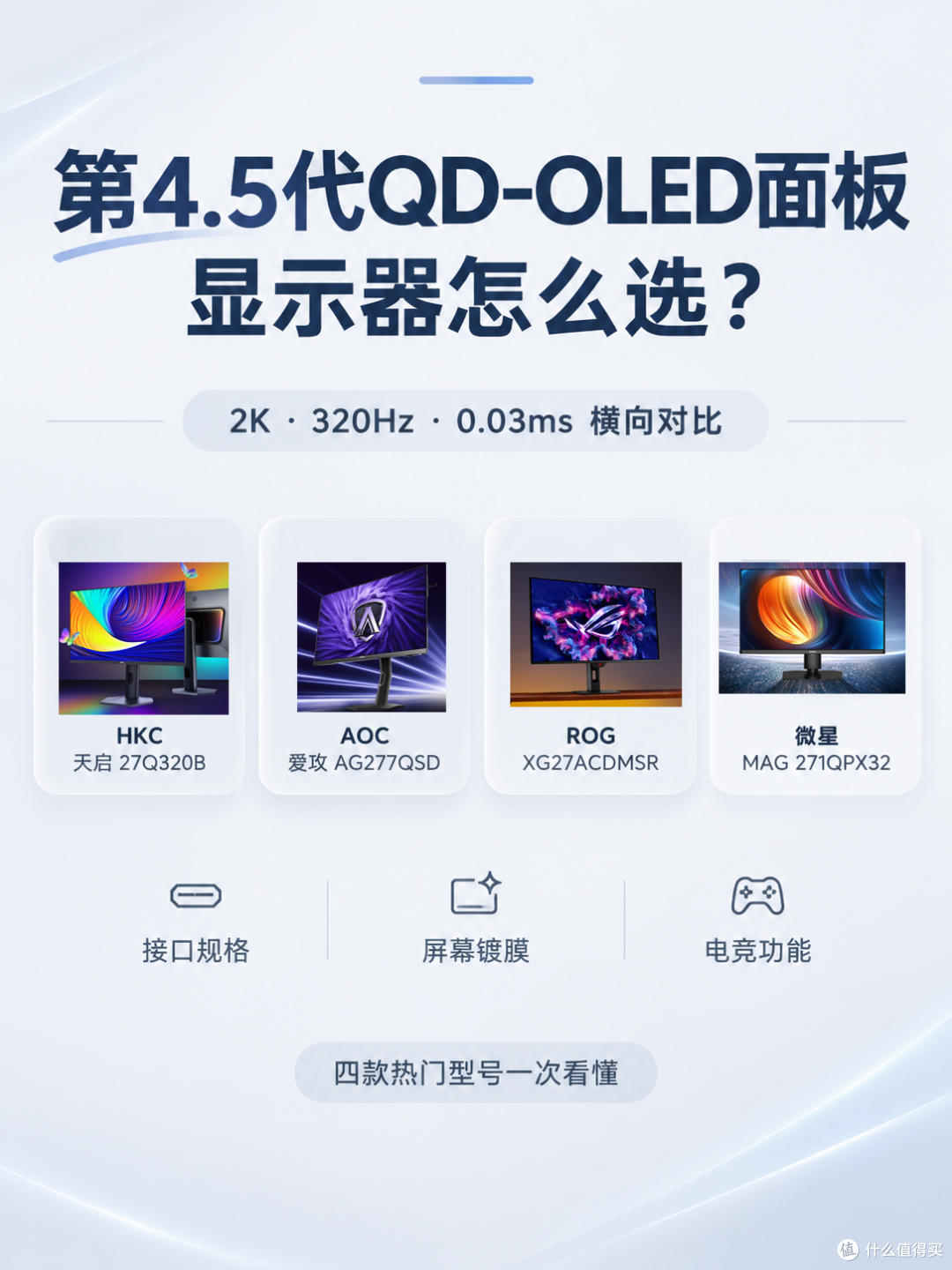 双十一功课分享！2K OLED电竞显示器PK选择