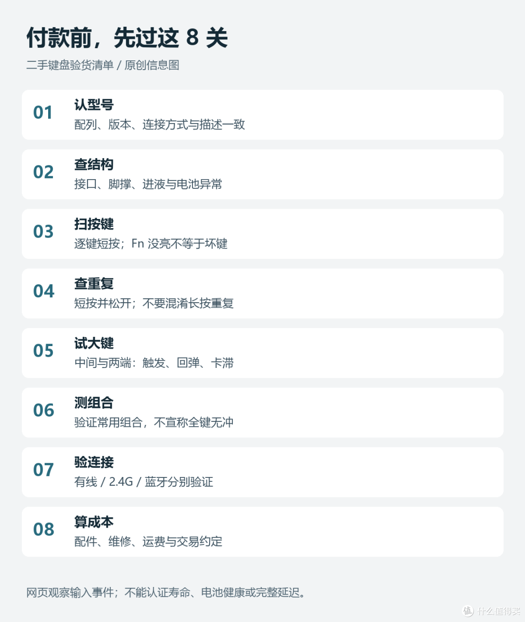 二手键盘别急着捡漏：这8关没过，再便宜也先别买