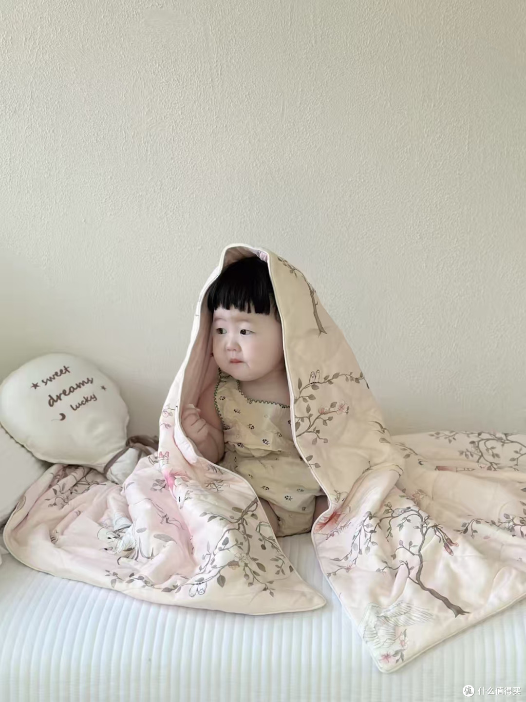 TugTug 婴儿秋冬小被子，A 类母婴级宝宝专用盖被