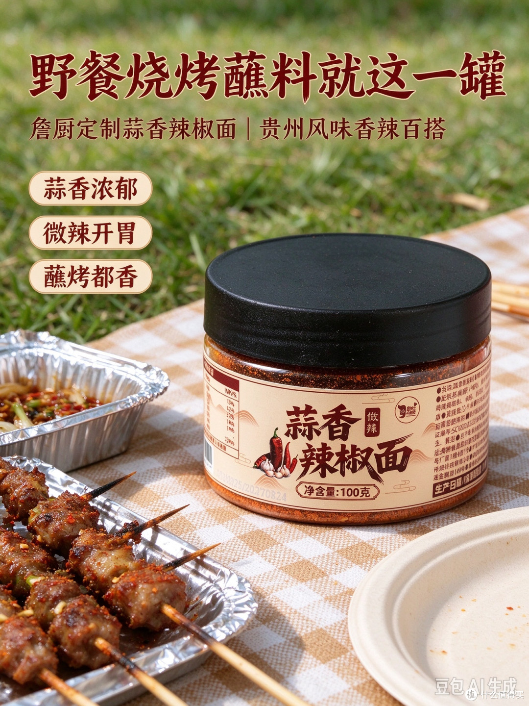 🔥烧烤烙锅灵魂蘸面!蒜香辣椒面,一口香迷糊