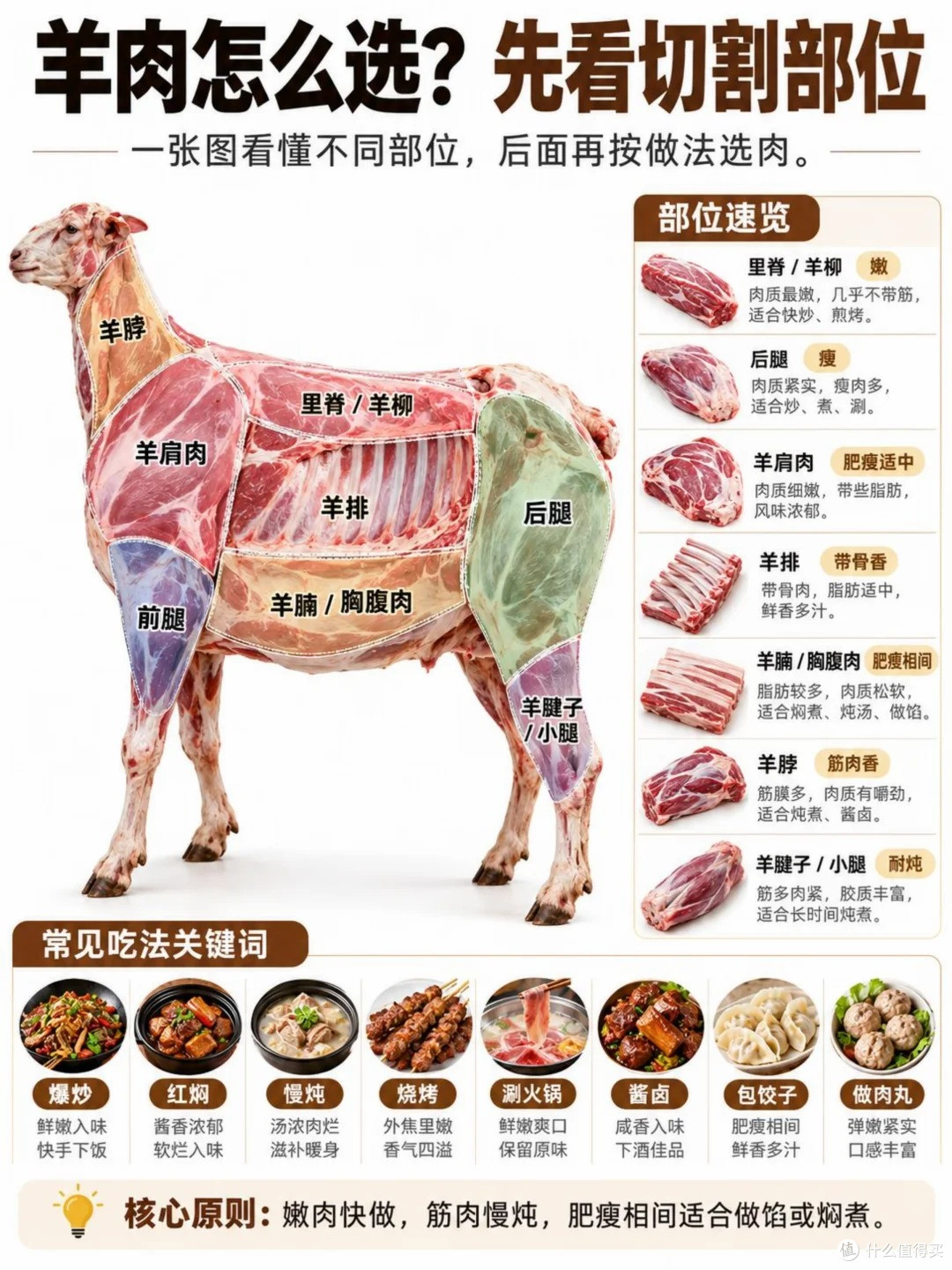 冬天吃羊肉:不同部位不同吃法