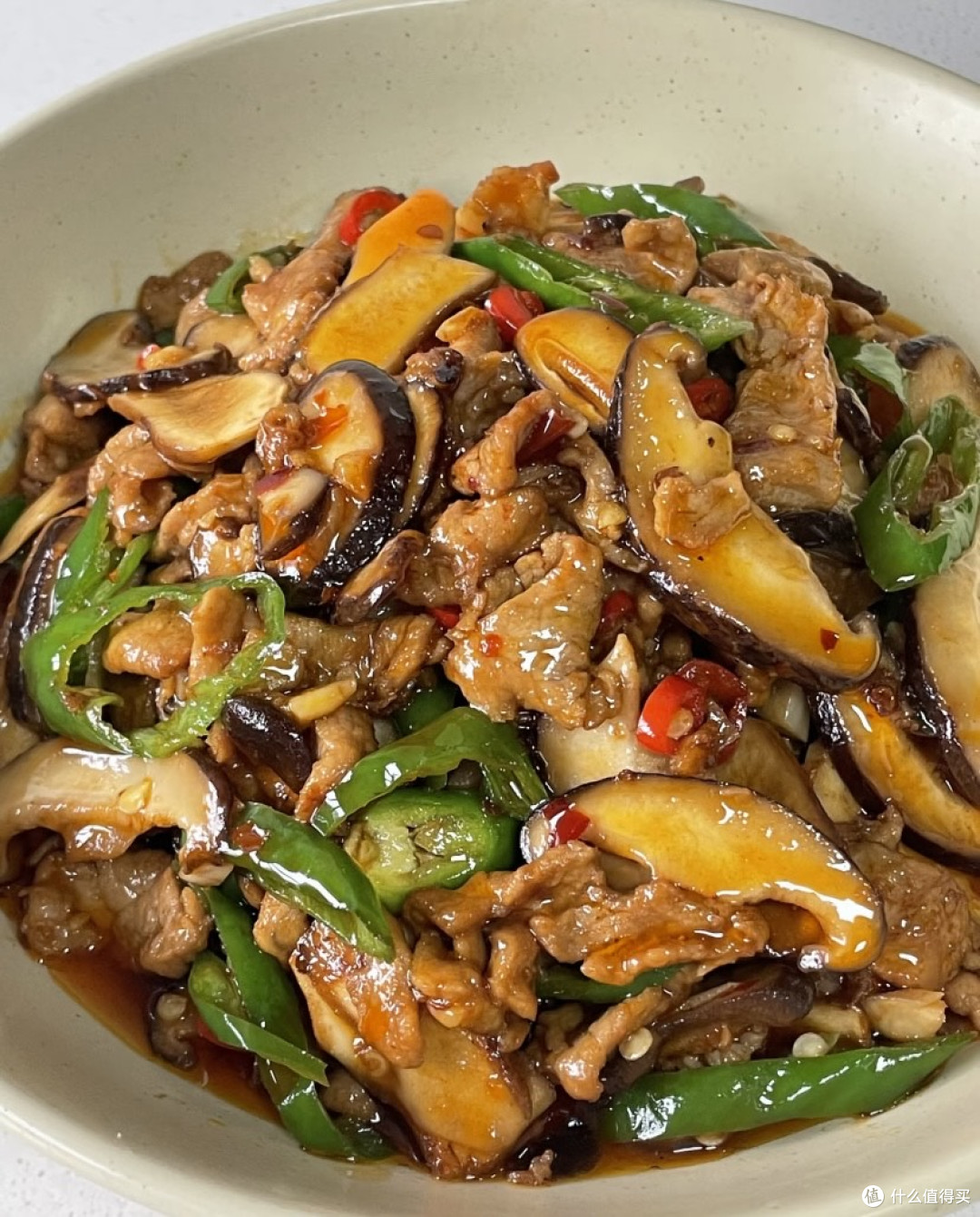香菇炒瘦肉