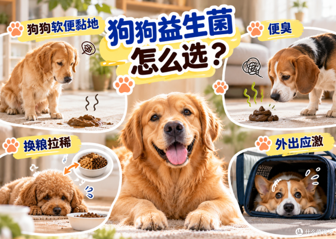 狗狗益生菌推荐:按体型分档,适配不同肠胃场景测评