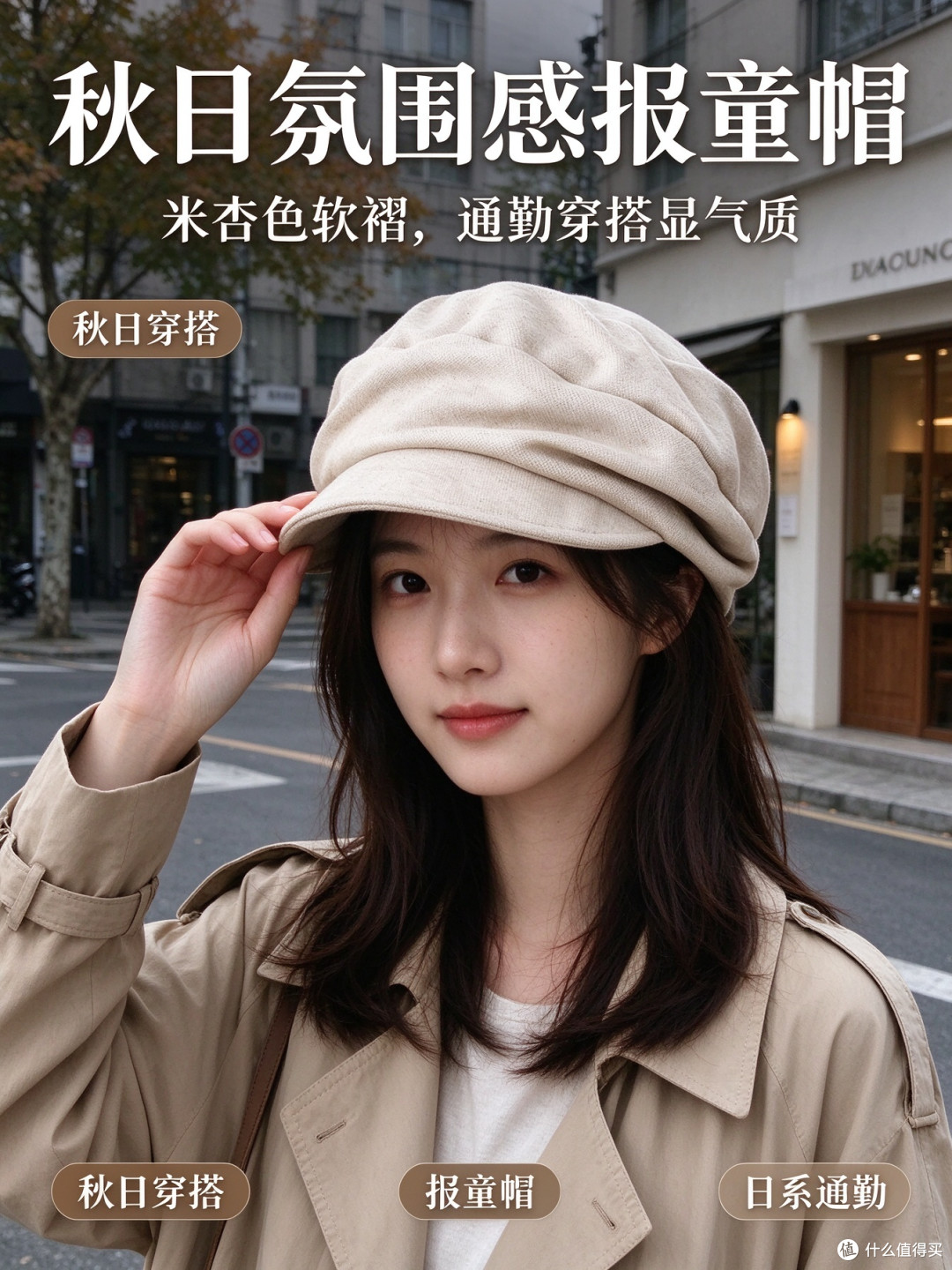 复古鸭舌报童帽画家帽风格融合