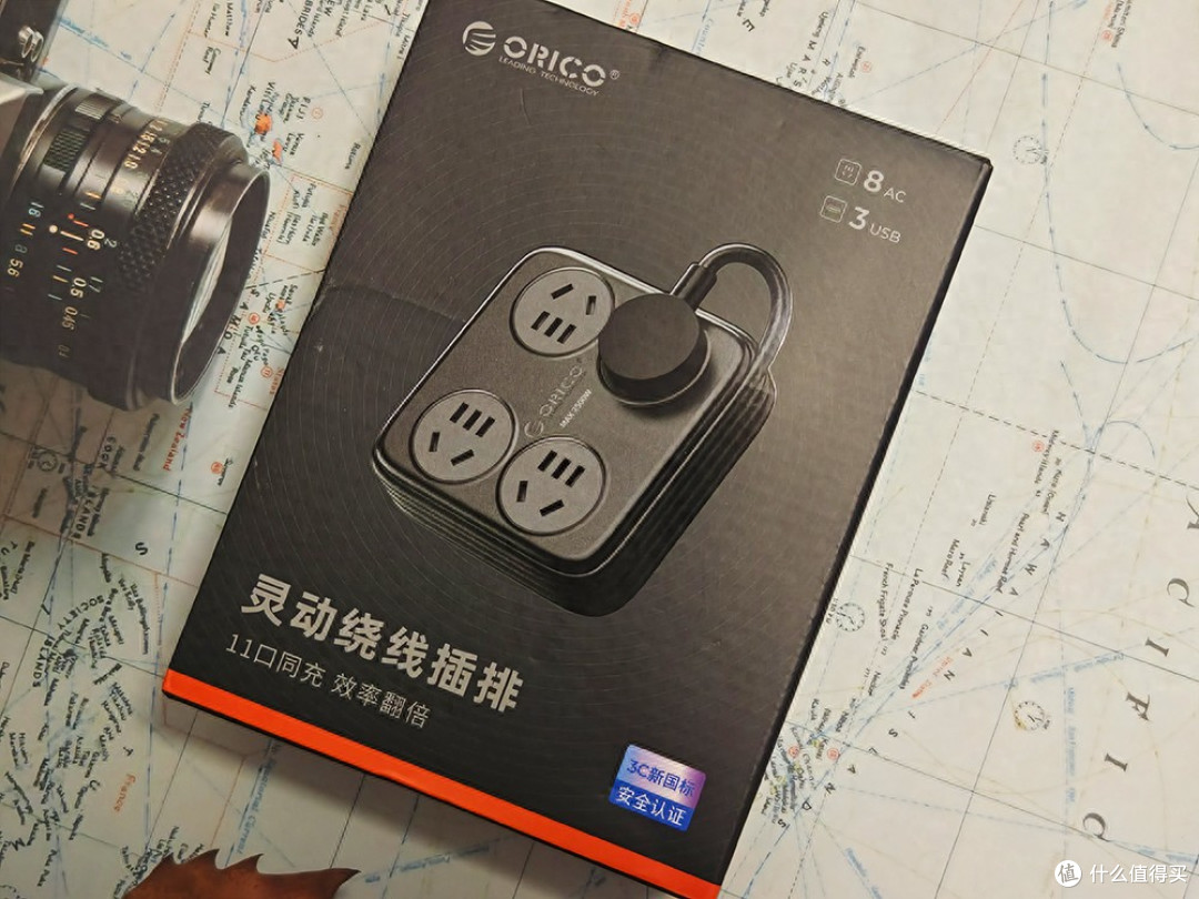 奥睿科绕线方砖插排体验:桌面电源乱局,一块 "小方砖" 绕出清爽