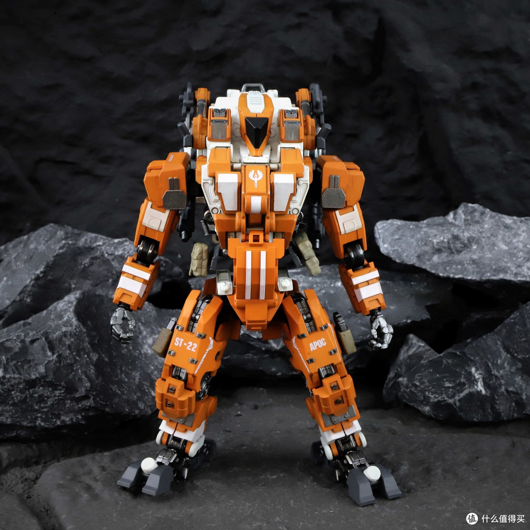 晒图JOYTOY暗源天启系列蜂鸟常规作战型机甲ST-8622成品模型