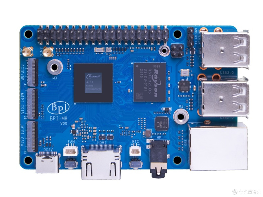 Banana Pi BPI-M8 采用全志科技A733八核AI平台芯片设计