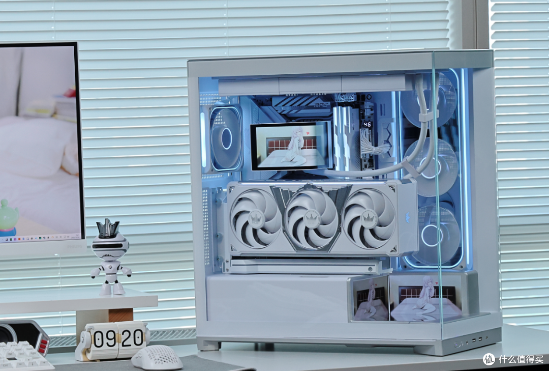 RTX5080 HOF Extreme+270K+4T+48G，预算3.3W+的全白海景房主机