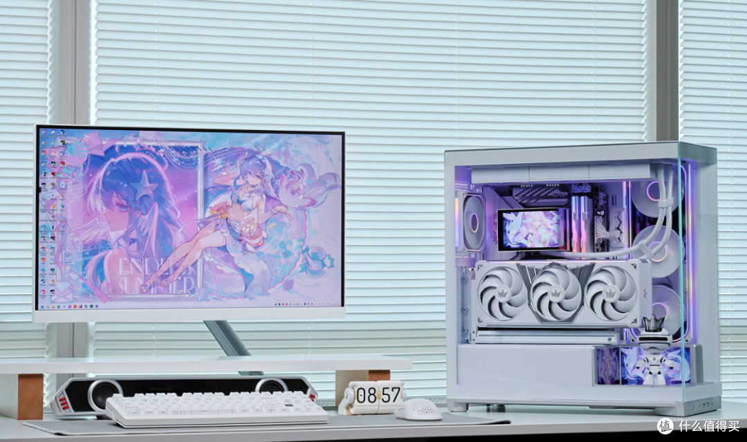 RTX5080 HOF Extreme+270K+4T+48G，预算3.3W+的全白海景房主机